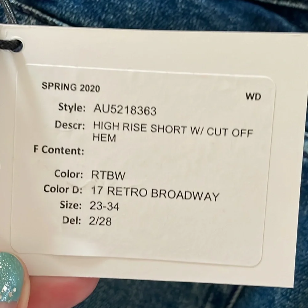 New 7 for all man kind sevens high rise short 23 - Picture 3 of 3